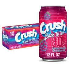 Crush Back to the 80's Electric Blue Razz - 355ml