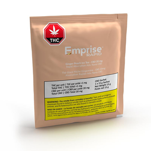Emprise Rapid GINGER PEACH ICE TEA CBD DRINK MIX Blend - 15G